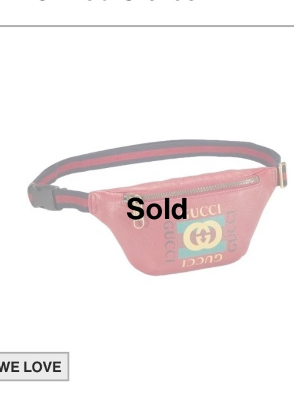 Gucci belt bag small red 90